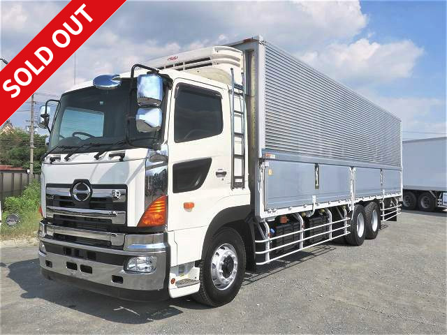 2013 Hino Profia, large freezer wing, high floor 3 axle, made by Mitsubishi Heavy Industries, -5 degree setting, rear air suspension, 380 horsepower, *Approximately 770,000 km on the meter*