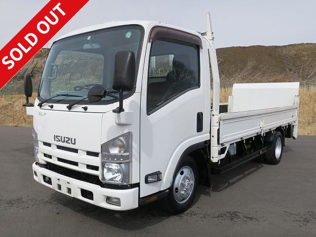 2012 Isuzu Elf 2t flatbed, 3-way opening, standard long, vertical PG, low floor, 150 horsepower, 4WD [medium-sized license required *excluding 5t limited]