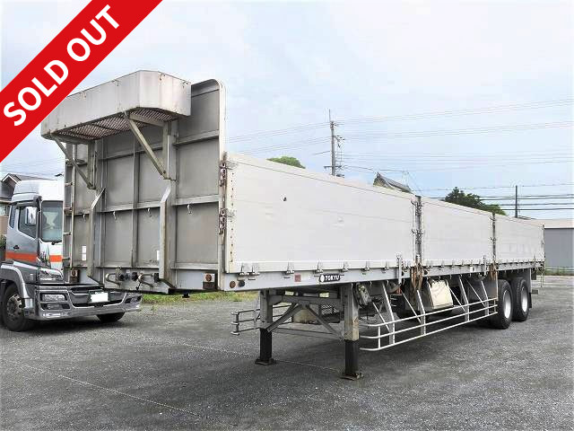 2004 Tokyu 2-axle aluminum block flat trailer, 7-way opening, 13m body, maximum load 20.7t *Inspection valid until September 2002*