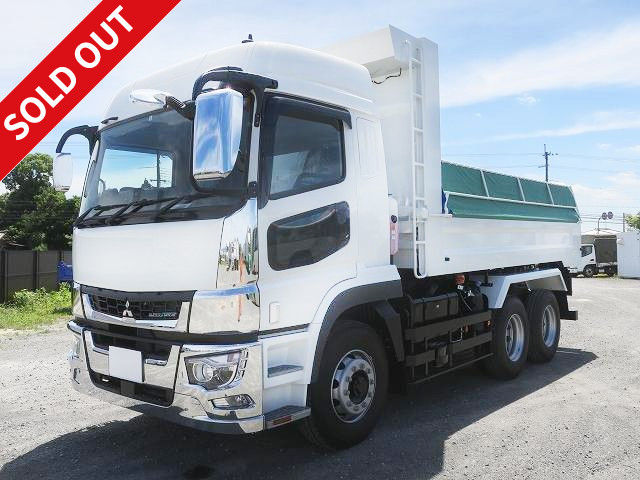 Mitsubishi Fuso Super Great 2022 model, large dump truck, F-gate (L-gate), Far East made, 5100 body, 2 differentials, electric cobo lane, high roof, 394 horsepower 