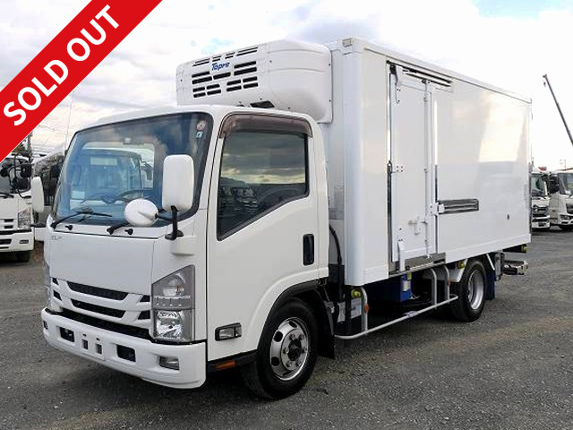 2017 Isuzu Elf 3t refrigerated van, wide long, storage PG, Topre-made, -30 degree setting, 2-layer, sliding doors on both sides, standby function, 2 pedals, 150 horsepower [medium-sized license required *excluding 5t limited]