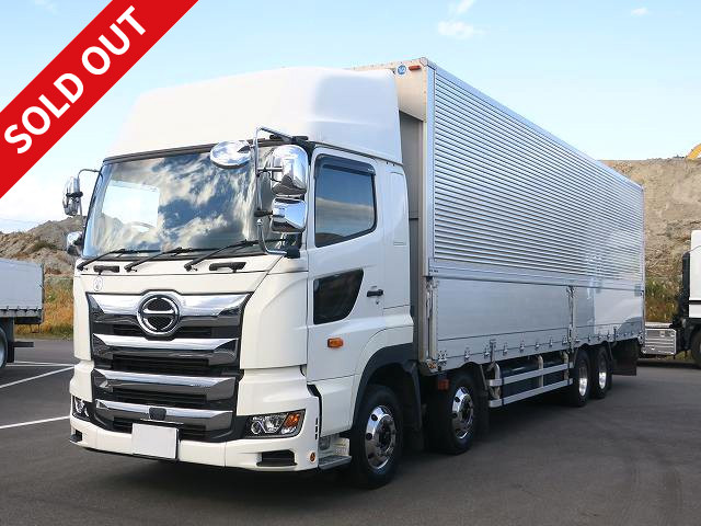 2019 Hino Profia Large aluminum wing 4-axle low floor high roof retarder aluminum wheels ★MOT valid until March 2023★