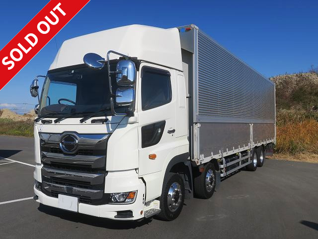 2019 Hino Profia Large aluminum wing 4-axle low floor high roof retarder aluminum wheels ★MOT valid until March 2023★