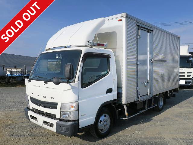 2016 Mitsubishi Fuso Canter 2t aluminum van, wide and long, interior height 219cm, low floor, left sliding door, combination gate, 150 horsepower, 2-stage lashing rail [medium-sized license required *excluding 5t limited]