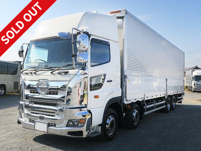 Reiwa 2 model Hino Profia Large aluminum wing 4-axle low floor high roof retarder aluminum wheels ★MOT valid until March 2023★