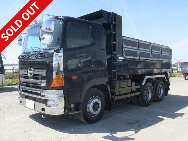 2013 Hino Profia large dump truck, Shinmaywa 5100 body, 2 differentials, electric cobo lane, 662,000km actual mileage, vehicle inspection valid until April 2013