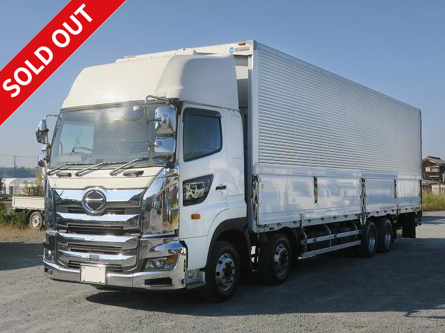 2018 Hino Profia Large aluminum wing 4-axle low floor high roof retarder aluminum wheels *MOT valid until August 2013* [Snow melting agent specification vehicle]