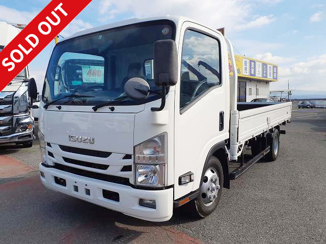 2015 Isuzu Elf 2t flatbed, 3-way opening, wide long, low floor, 2 pedals [Semi-medium-sized (5t only) license compatible *Old standard license OK]