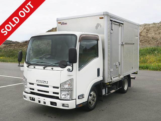 2013 Isuzu Elf 2t aluminum van, standard short (10 shaku), left sliding door, low floor, 150 horsepower [medium-sized (5t only) license compatible *old standard license OK]