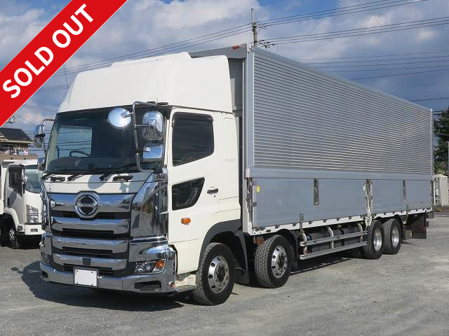 2018 Hino Profia Large aluminum wing 4-axle low floor high roof retarder aluminum wheels ★MOT valid until August 2013★ [Snow melting agent specification vehicle]