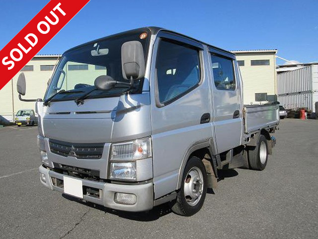 2011 Mitsubishi Fuso Canter Compact Double Cab 3-way opening 1.5t load capacity Fully low floor 2 pedals Rear heater included [Semi-medium-sized (5t only) license compatible *Old standard license OK]