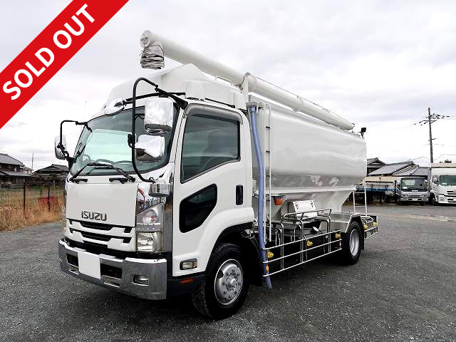 2009 Isuzu Forward 14t Powder and granular material transport vehicle Mixed feed Drum capacity 11.2m3 Loading capacity 7.4t ★Approximately 300,000km on meter/Inspection valid until May 2013★