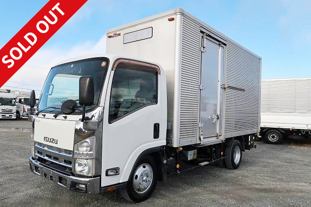 2012 Isuzu Elf 2t aluminum van, standard long, interior height 215cm, combination gate, left sliding door, full low floor, 150 horsepower, 2-stage lashing rail [medium-sized license compatible *excluding 5t limited] ★Vehicle inspection valid until September 2013★