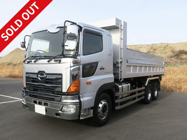 2012 Hino Profia 22-ton dump truck, Shinmaywa 2-differential, electric cobo lane, retarder, aluminum wheels