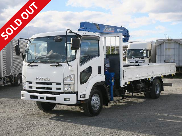 2007 Isuzu Forward with medium-sized crane, Tadano 4-stage boom, standard width, radio-controlled, hook-in ★Approximately 110,000 km on meter★