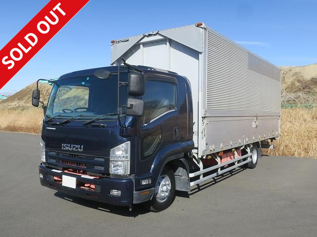 2014 Isuzu Forward, medium-sized aluminum wing, 6200 wide, rear air suspension, 360,000km on odometer, vehicle inspection valid until April 2023