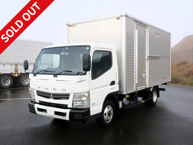 2016 Mitsubishi Fuso Canter 2t aluminum van, wide and long, 212cm inside height, left sliding door, 150 horsepower, low floor, 2-stage lashing rail [medium-sized license required *excluding 5t limited]