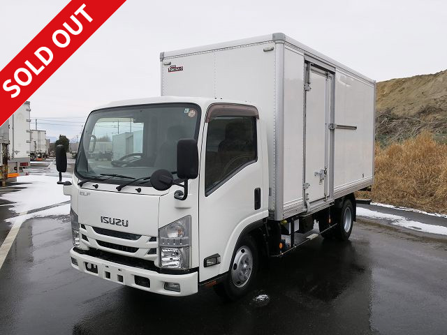 2016 Isuzu Elf 3t aluminum van, standard long, cargo bed height 204cm, double sliding doors, fully low floor, 150 horsepower, 2-stage lashing rail [medium-sized license compatible *excluding 5t limited]