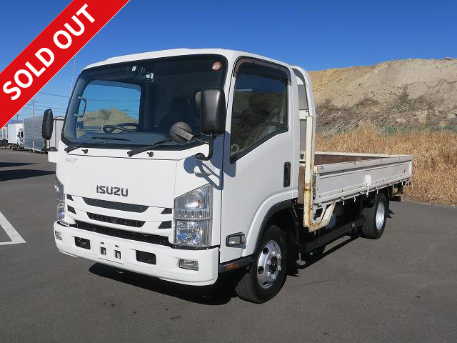 2017 Isuzu Elf 3t flatbed, 3-way opening, wide long, low floor, 4WD, 150 horsepower [medium-sized license required *excluding 5t limited]