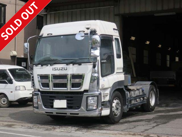 Lease up! 2016 Isuzu Giga Tractor Head, 5th wheel load 11.5t, high roof, 420 horsepower, dealer inspection record book included