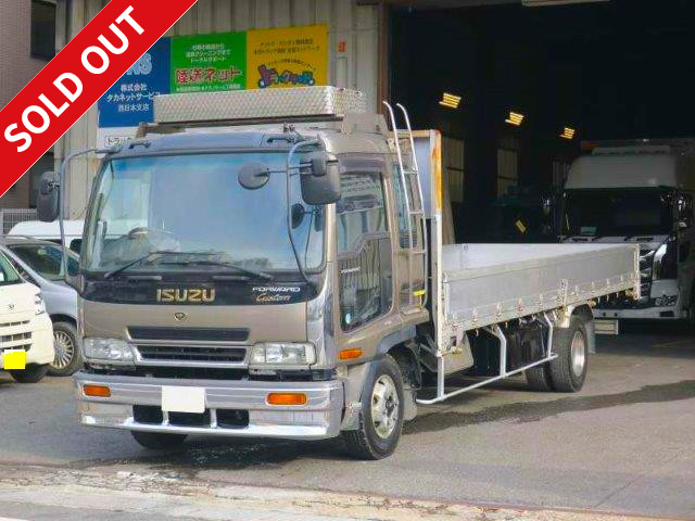 [Price reduced!] 2005 Isuzu Forward, medium-sized flatbed aluminum block, 3-way opening, custom specification, 6200 standard, 240 horsepower, aluminum wheels, actual mileage on meter: approx. 311,000 km!