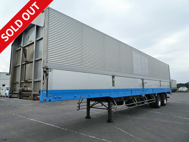 2005 Kodaira 2-axle wing trailer, 20t capacity, ABS, lift axle, air suspension, 2-stage lashing rail