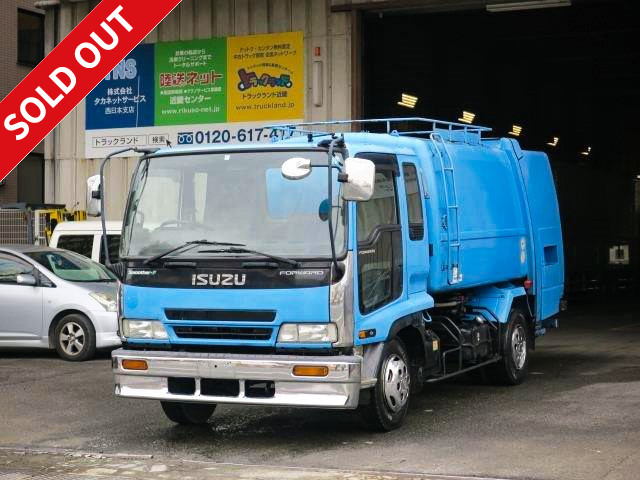 2005 model Isuzu Forward Medium-sized packer (refuse truck) Shinmaywa-made Capacity 8.4m3 Press-type Discharge dump type Actual mileage approx. 417,000km