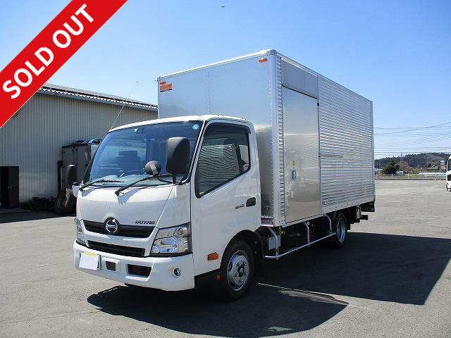 Now available for rental! 2019 Hino Dutro 2t aluminum van with combination gate, wide long, low floor