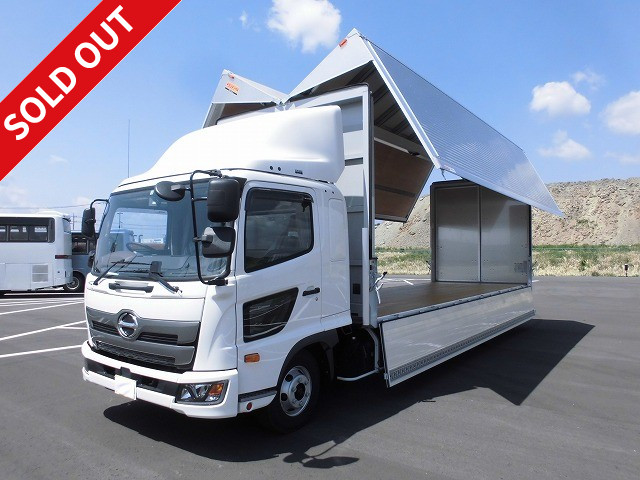 2019 Hino Ranger, medium-sized aluminum wing, 7200 wide, with retractable PG, 240 horsepower