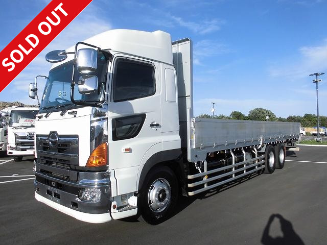 2009 Hino Profia Aluminum block flat body JR container compatible vehicle Preliminary inspection 1 year included 3 axles Rear wheel air suspension High roof