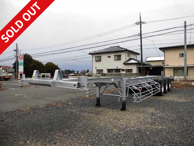 2008 model, Nippon Trex CTB34004, 40ft, marine container chassis, 3-axle, ABS