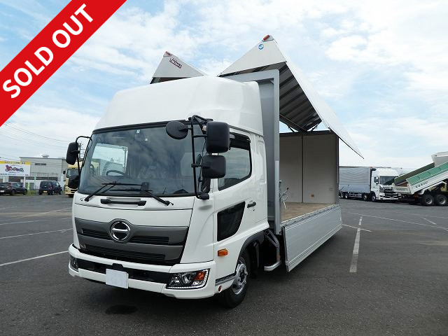 [For rental only] 2018 model year new Hino Ranger, medium-sized aluminum wing, 6200 wide, rear air suspension, high roof 