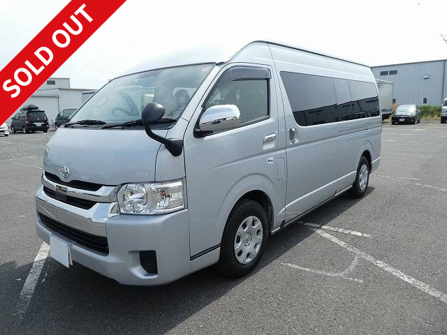 Now available for rental! 2018 Toyota Hiace Wagon Grand Cabin 10-seater gasoline vehicle ETC, rear-view camera, navigation system, dealer inspection record book included