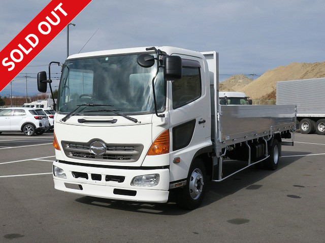 2008 Hino Ranger, medium-sized flatbed aluminum block, 3-way opening, 6200 standard, 171,000km on meter 