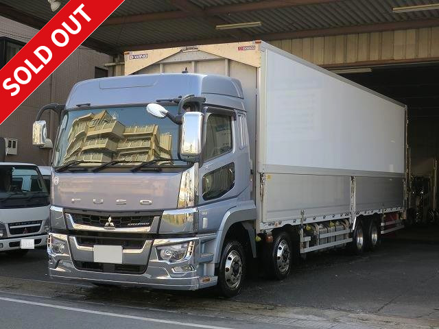 Now leased! 2017 Mitsubishi Fuso Super Great, large aluminum wing, executive package, 4-axle low floor, high roof, dealer inspection record book included