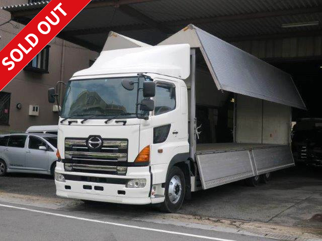 2007 Hino Profia, large aluminum wing, high floor, two rear axles, rear air suspension, retarder, 380 horsepower