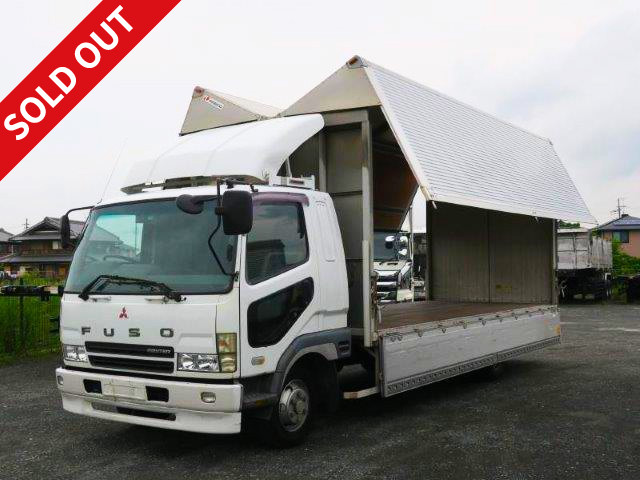 2005 Mitsubishi Fuso Fighter, medium-sized aluminum wing, 6200 wide, 240 horsepower, rear wheel air suspension, actual mileage on meter: approximately 390,000 km!