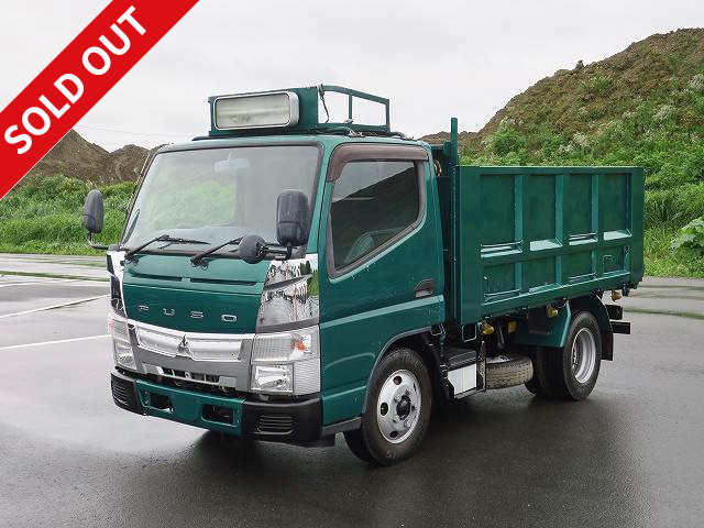 [Price reduced!] 2012 Mitsubishi Fuso Canter 3t No soil/sand specification Deep dump truck Double doors Made by Kyokuto Kaihatsu Kogyo 