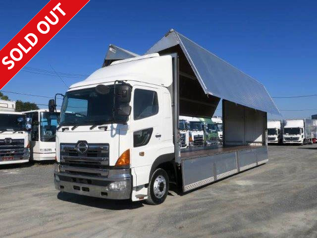 2007 Hino Profia, large aluminum wing, 4-axle low floor, air suspension on all wheels, retarder, actual mileage of approximately 827,000 km!