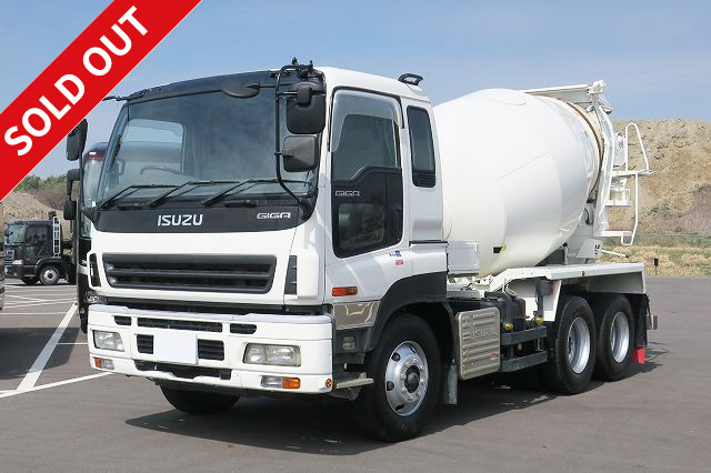 2006 Isuzu Giga large mixer truck, manufactured by Kyokuto Kaihatsu Kogyo, drum capacity 8.7m3, actual mileage approx. 171,000km, vehicle inspection valid until March 2021!