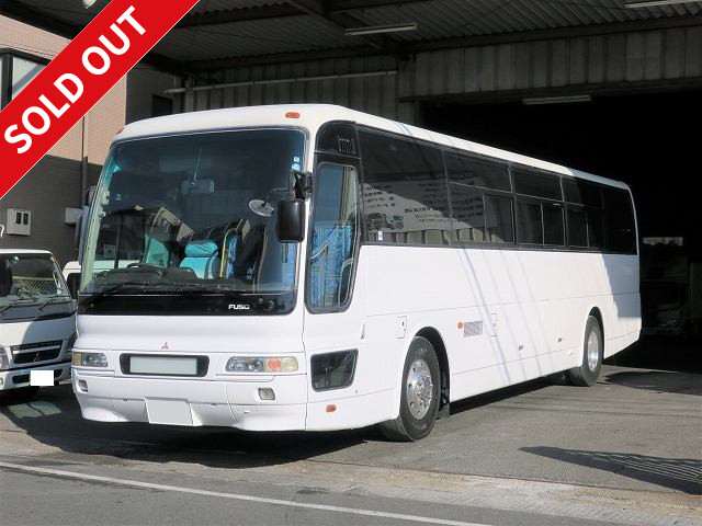 2003 Mitsubishi Fuso Aero Ace large tourist bus, capacity 57 people, moquette seats (reclining type), 11-row seating, through trunk, aluminum wheels