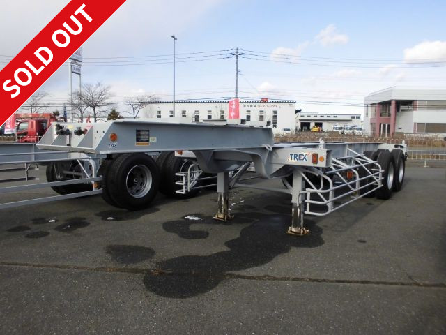 [Price reduced!] 2003 Trex 2-axle marine container chassis 20 feet, 20.2t load capacity, lift axle