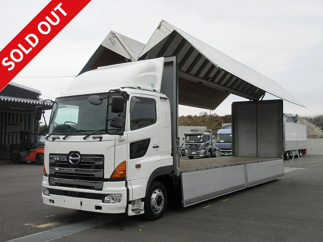 2007 Hino Profia, large aluminum wing, 4-axle low floor, rear air suspension, retarder ★Vehicle inspection included★ Actual mileage on meter: approx. 47.4km!