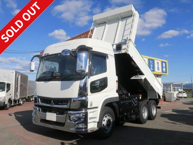 Reiwa 1 model Mitsubishi Fuso Super Great large dump truck, Shinmaywa 5100 body, high roof, with electric cobo lane