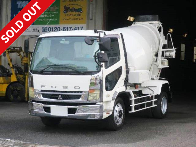 [Price reduced!] 2008 Mitsubishi Fuso Fighter heavy-duty mixer truck, Kayaba drum capacity 4.4m3, actual mileage approx. 243,000km!