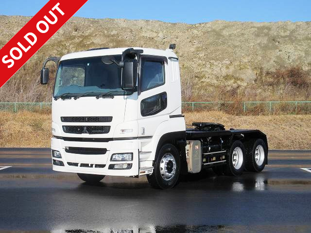 2013 Mitsubishi Fuso Super Great Tractor Head, 5th wheel load 16 ton, lump-sum relief, 520 horsepower, *Actual mileage on meter: approx. 461,000 km*