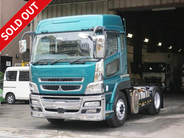 2011 Mitsubishi Fuso Super Great Tractor Head, 11 ton marine container, high roof, rear wheel air suspension *Actual mileage on meter: approx. 485,000 km*