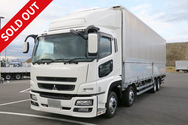 2007 Mitsubishi Fuso Super Great, large aluminum wing, 4-axle low floor, 10 pairs of internal hooks, rear wheel air suspension *Actual mileage on the meter: approximately 579,000 km!