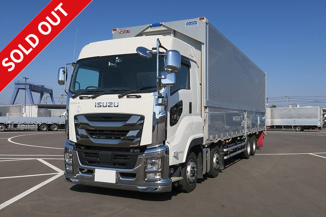 Now on lease! 2018 Isuzu Giga, large aluminum wing, 4-axle low floor, high roof, dealer inspection record book included