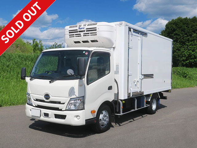 Now on lease! 2022 Hino Dutro 3t refrigerated van, wide and long, made by Topre, low temperature setting, two-layer, both side doors, standby, cooling curtain, 150 horsepower [medium-sized vehicle license compatible *excluding 5t limited] ★Dealer inspection record book included★